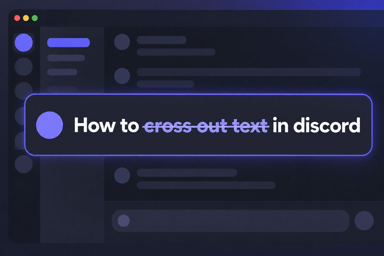 Discord chat message showing text formatted with a strikethrough.